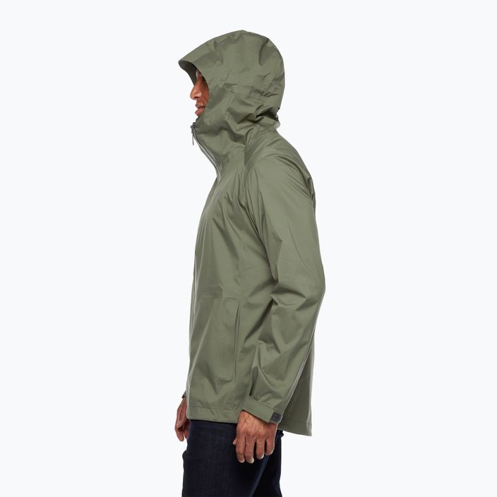 Jachetă de ploaie pentru bărbați Black Diamond Stormline Stretch verde APCDT03010MED1 3