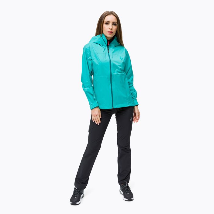 Jachetă de ploaie cu membrană elastică Black Diamond Stormline pentru femei, albastru APM6974050XSM1 2