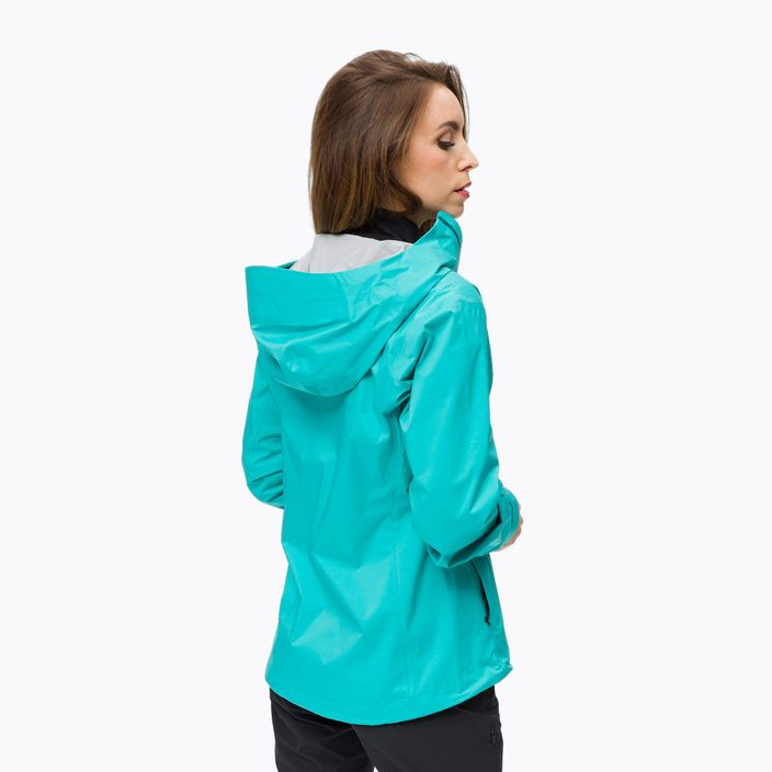 Jachetă de ploaie cu membrană elastică Black Diamond Stormline pentru femei, albastru APM6974050XSM1 5