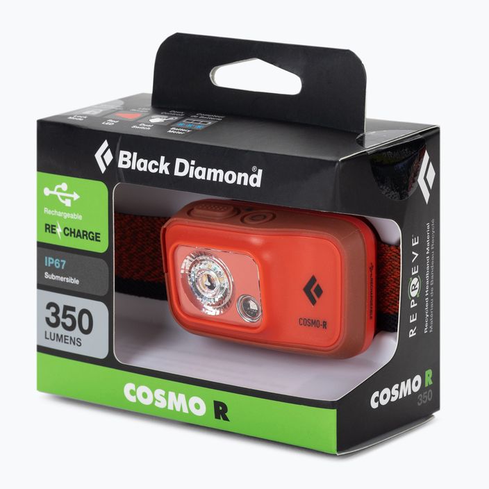 Farul Black Diamond Cosmo 350-R roșu BD6206778001ALL1