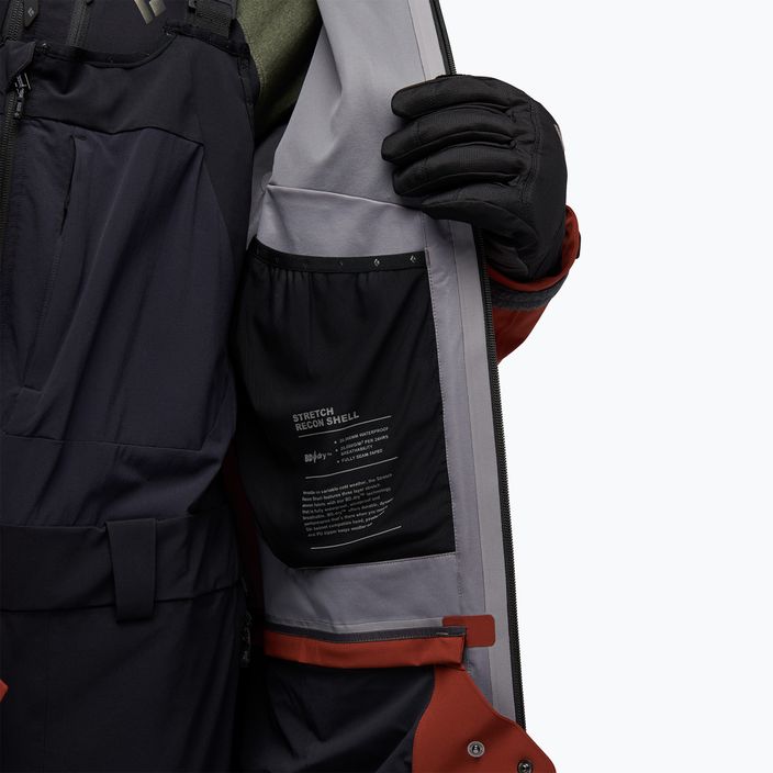Jacheta de schi Black Diamond Recon Stretch pentru bărbați roșu-maro APK6HI9407LRG1 8
