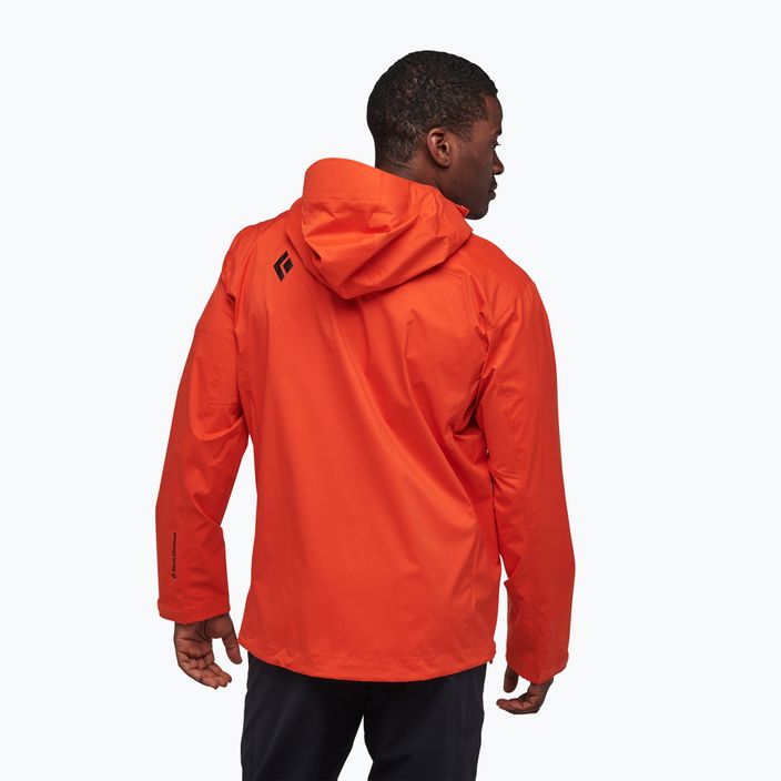 Jachetă de ploaie Stormline Stretch pentru bărbați Black Diamond, portocalie APCDT08001XLG1 2
