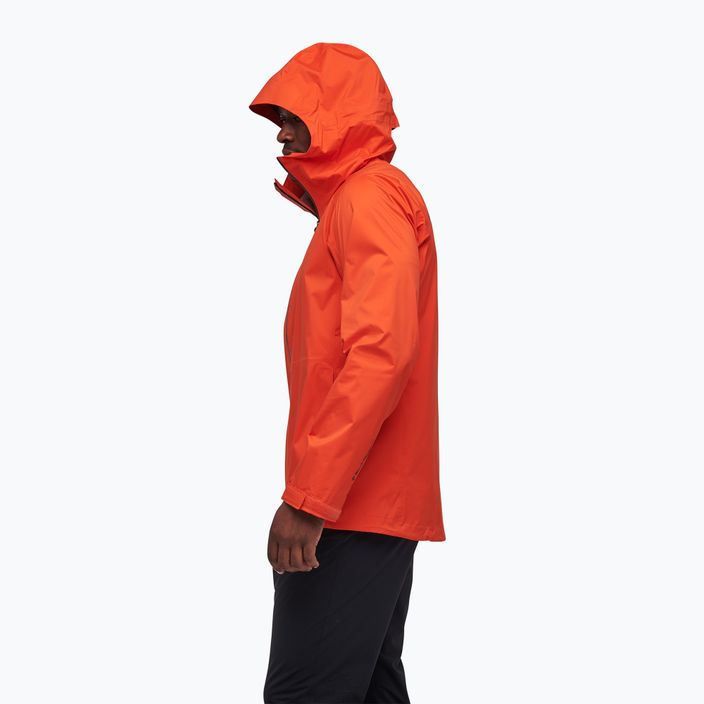Jachetă de ploaie Stormline Stretch pentru bărbați Black Diamond, portocalie APCDT08001XLG1 3