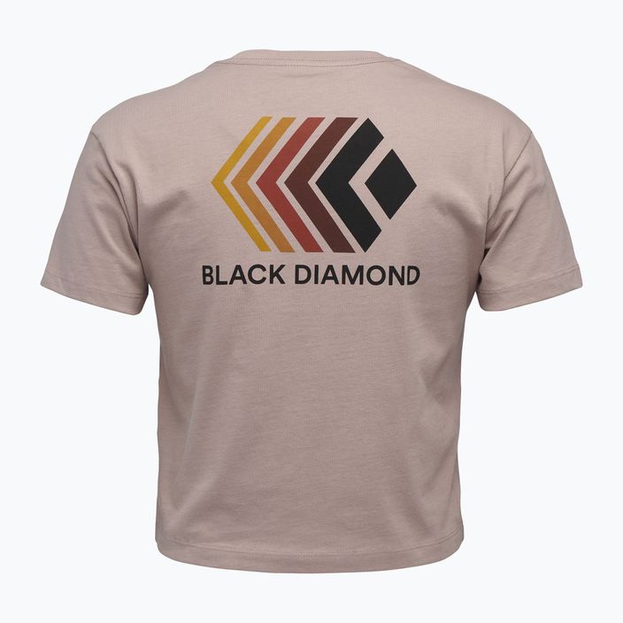 Tricou pentru femei Black Diamond Faded Crop pale mauve 5