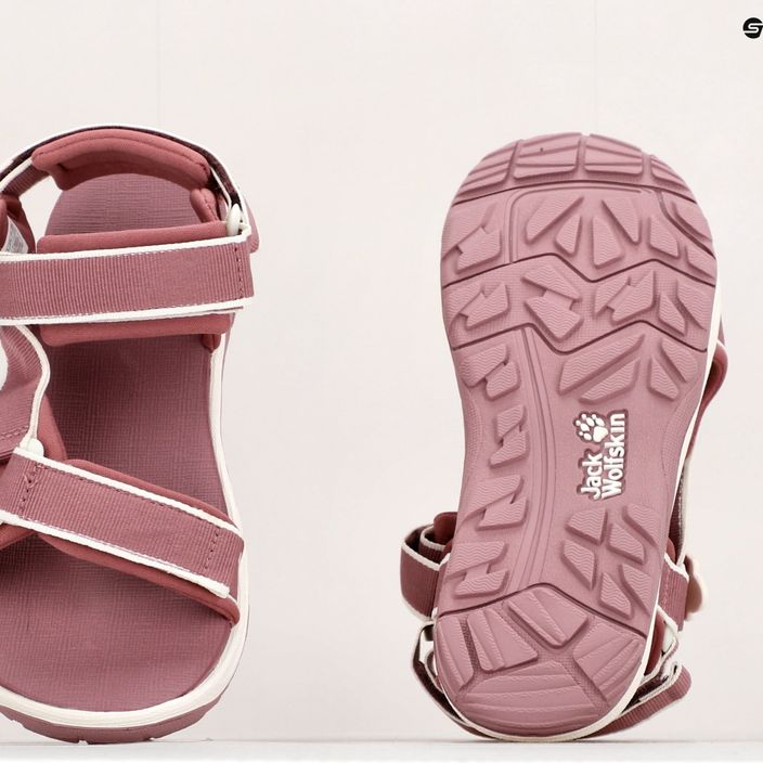 Sandale de trekking pentru copii Jack Wolfskin Seven Seas 3 roze 4040061 17