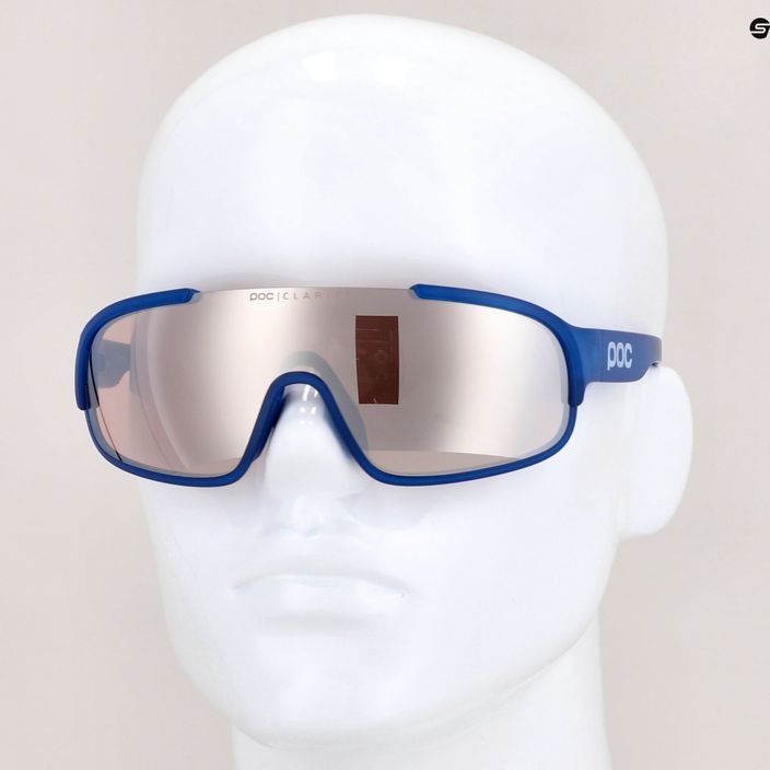 Ochelari de protecție pentru bicicletă POC Crave opal blue translucent/clarity trail silver 9