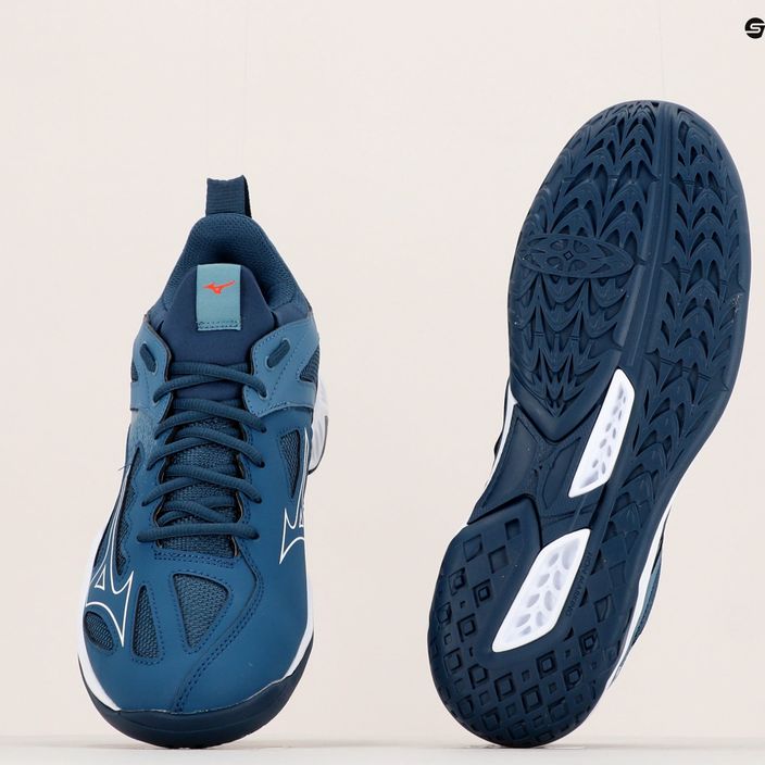 Pantofi de handbal masculin Mizuno Ghost Shadow albastru marin X1GA218021_39.0/6.0 17