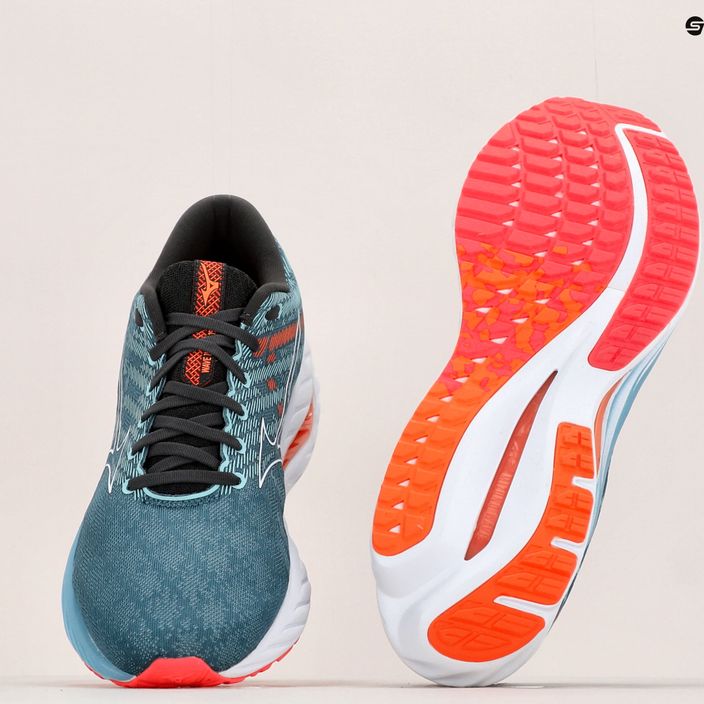 Pantofi de alergare pentru bărbați Mizuno Wave Inspire 19 albastru J1GC234401 11