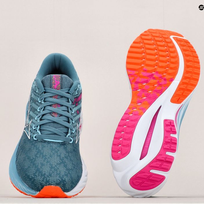 Pantofi de alergare pentru femei Mizuno Wave Inspire 19 albastru J1GD234421 10
