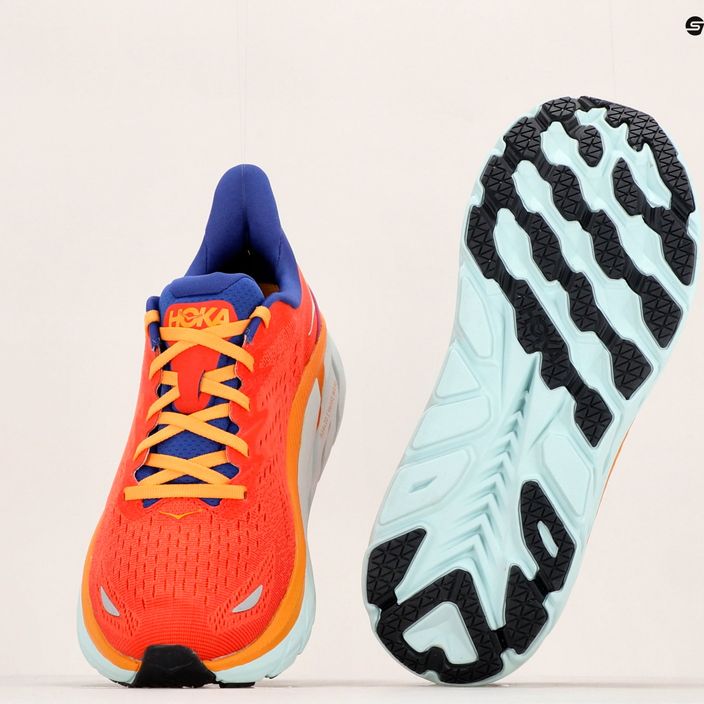 Pantofi de alergare pentru bărbați HOKA Clifton 8 portocaliu 1119393-FBLN 17