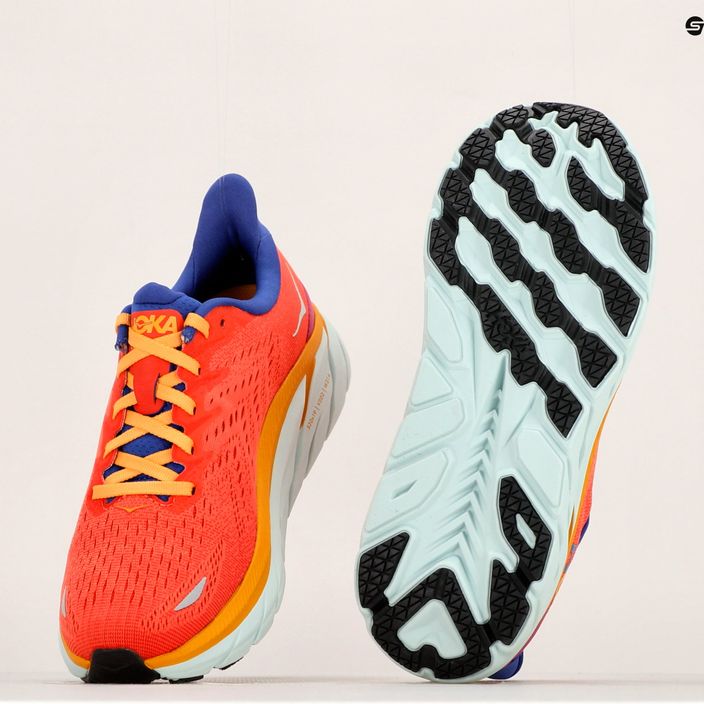Pantofi de alergare pentru femei HOKA Clifton 8 portocaliu 1119394-FBLN 17