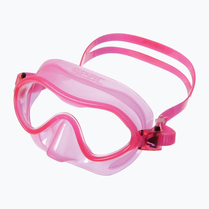 Mască de scufundări pentru copii SEAC Baia roz