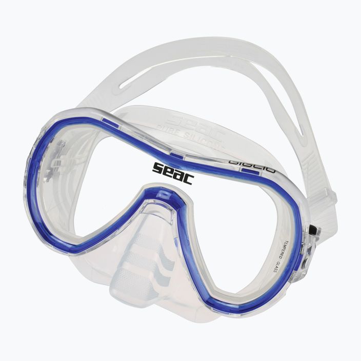 Mască de scufundări SEAC Giglio albastru 4