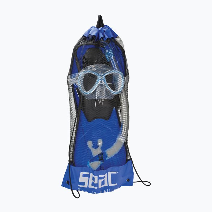 Set de snorkeling SEAC Tris Zoom blue 4