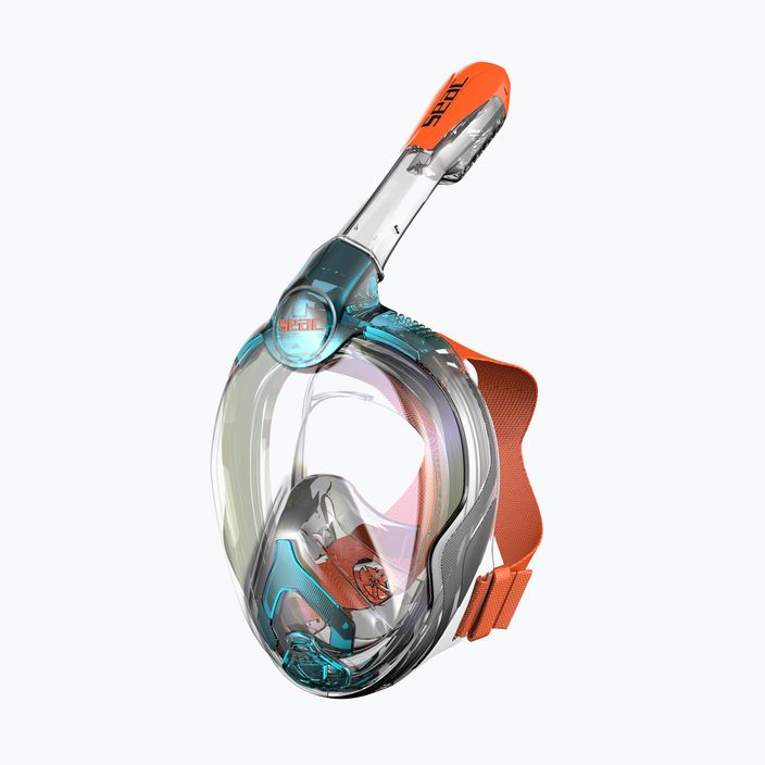 SEAC Magica mască completă pentru copii cu silicon negru/torque pentru copii pentru snorkelling