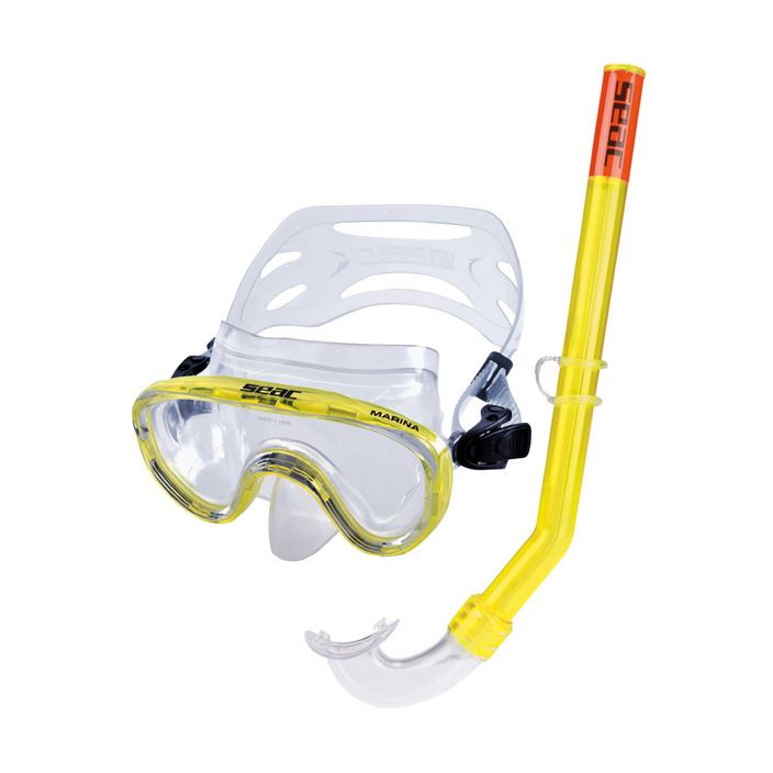 Set de snorkeling pentru copii SEAC Marina yellow 2