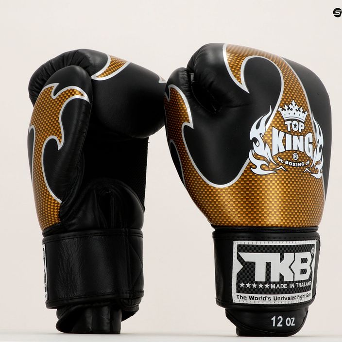 Top King Muay Thai Muay Thai Muay Thai Empower mănuși de box negru TKBGEM-01A-BK-GD-10 7
