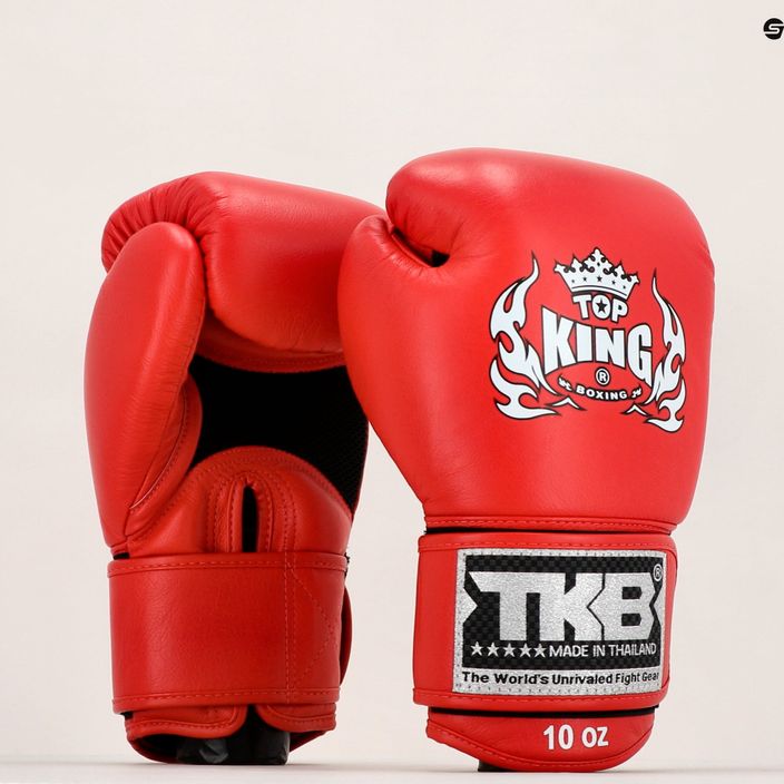 Top King Muay Thai Muay Thai Muay Thai Ultimate Air mănuși de box roșu TKBGAV-RD-10OZ 7