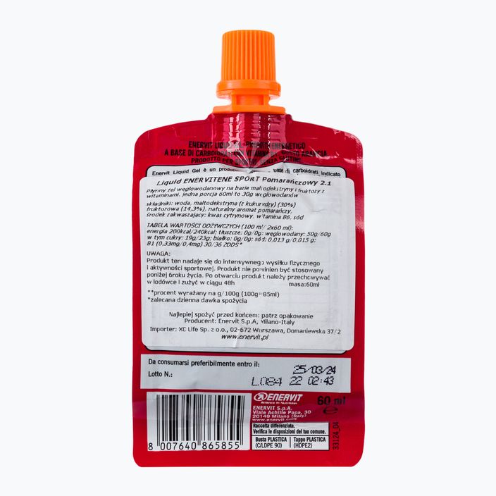 Enervit Liquid energy gel 60ml orange 98856 2