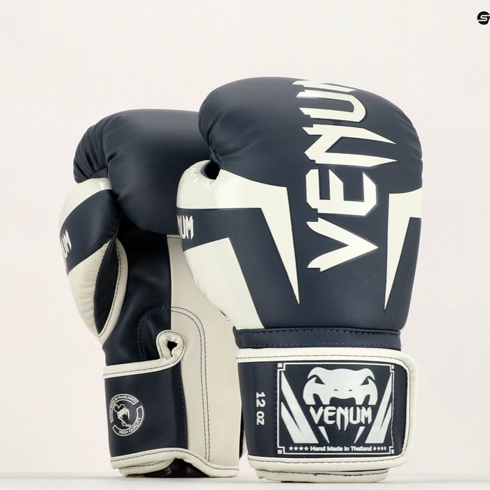 Venum Elite mănuși de box alb-albastre și albe 1392 17