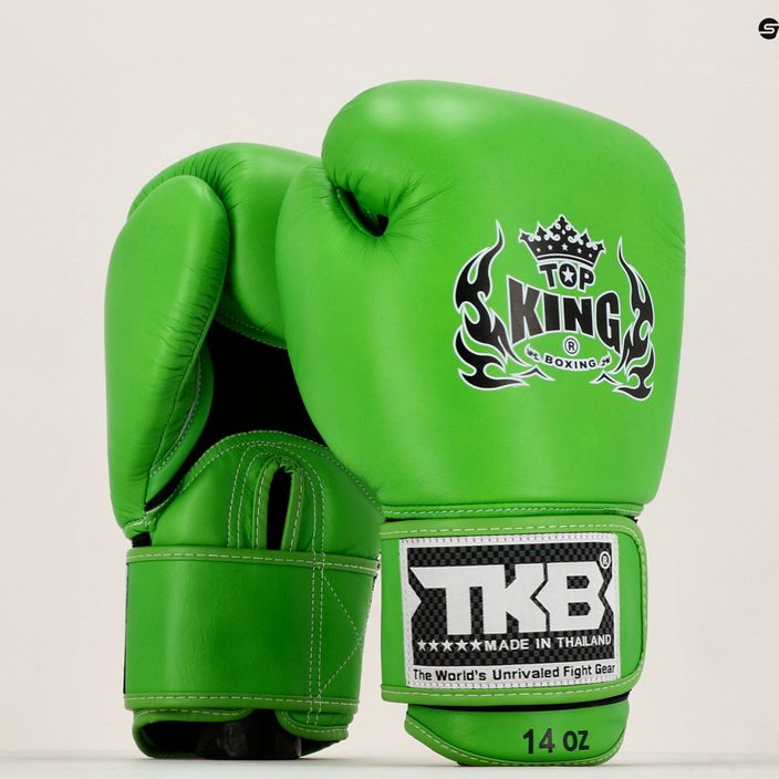 Top King Muay Thai Muay Thai Muay Thai Ultimate Air mănuși de box verde TKBGAV-GN-10OZ 7