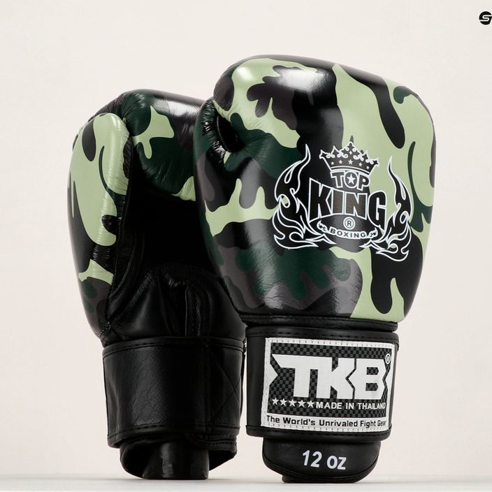 Top King Muay Thai Muay Thai Muay Thai Empower mănuși de box verde TKBGEM-03A-GN-10OZ 7