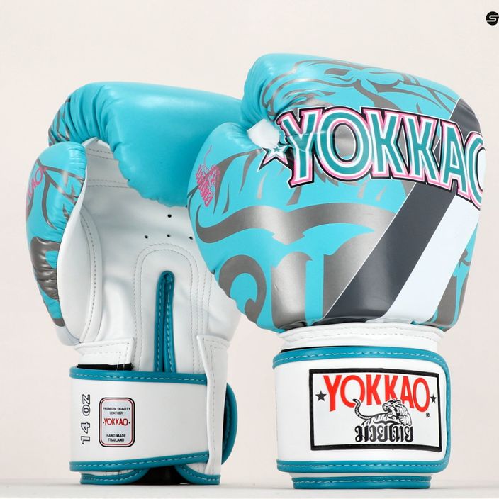 YOKKAO 90'S mănuși de box albastru BYGL-90-5 8