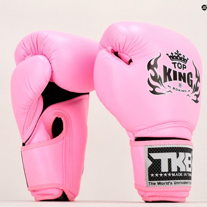 Top King Muay Thai Muay Thai Super Air mănuși de box roz TKBGSA-PK 7