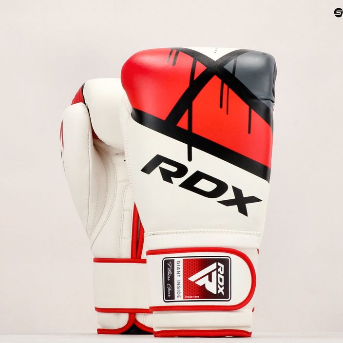 RDX mănuși de box roșu și alb BGR-F7R 11