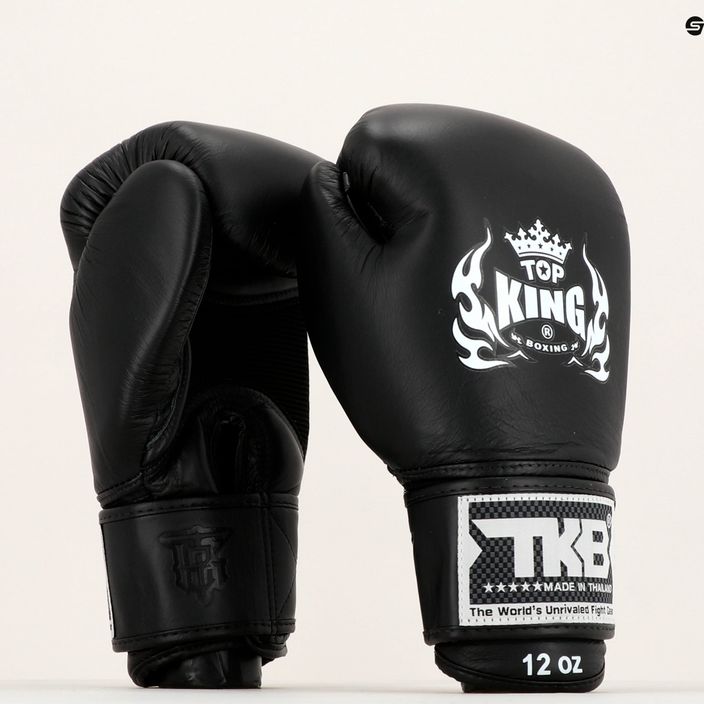 Top King Muay Thai Muay Thai Ultimate Air mănuși de box negru TKBGAV 7