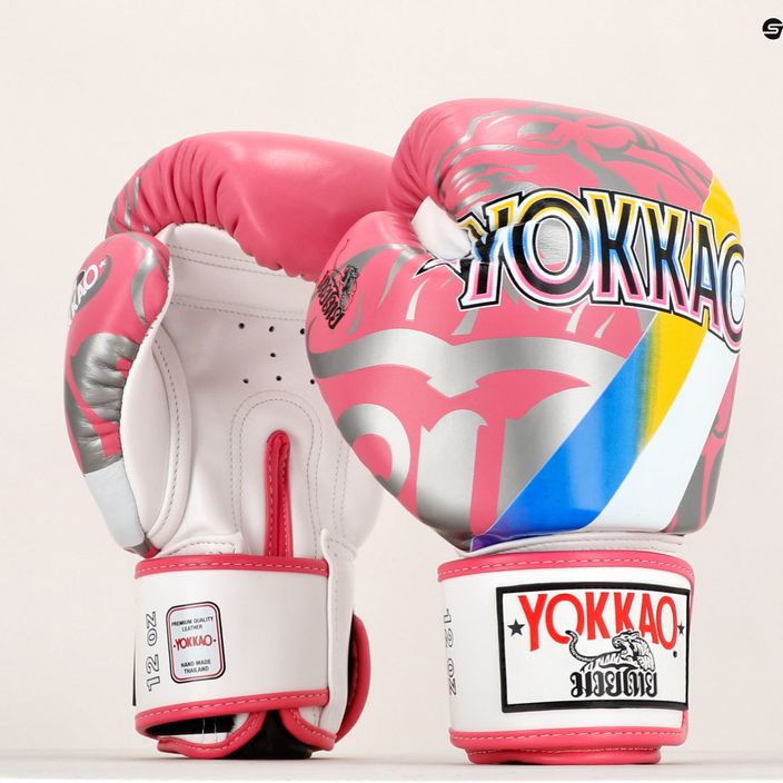 YOKKAO 90'S mănuși de box roz BYGL-90-8 7