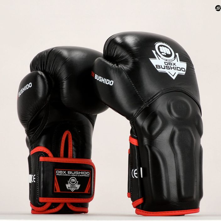 Mănuși de box cu sistem Wrist Protect Bushido, negru, Bb2-12oz 8