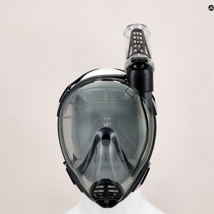 Cressi Duke Dry mască completă pentru snorkelling negru/gri XDT060050 7