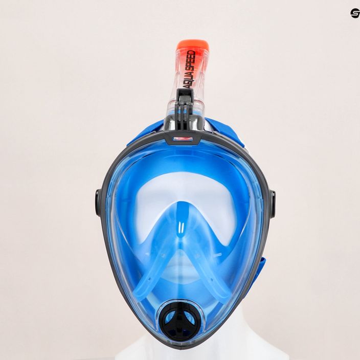 Mască completă pentru snorkelling AQUA-SPEED Spectra 2.0 albastru 247 7