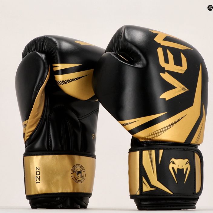 Venum Challenger 3.0 mănuși de box pentru bărbați negru și auriu VENUM-03525 7