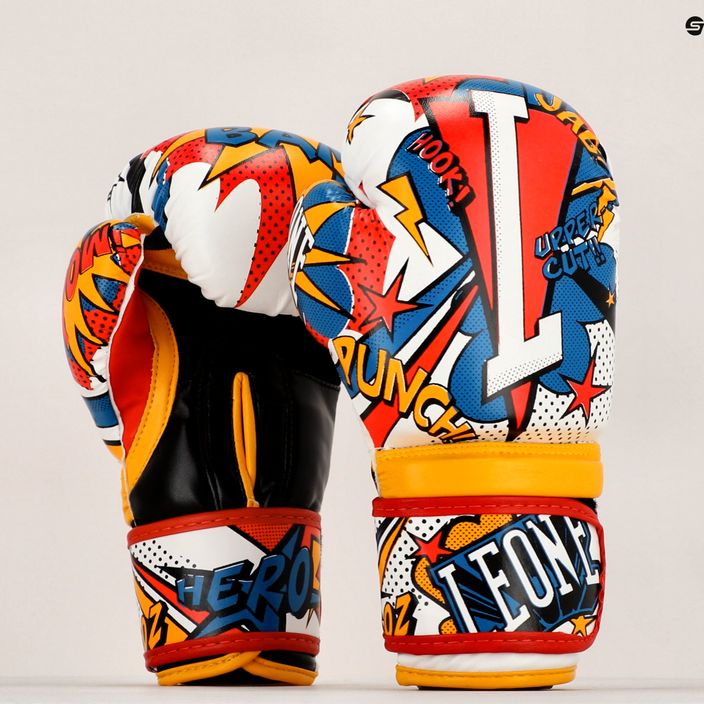 Mănuși de box pentru copii Leone Hero colorate GN400J 16