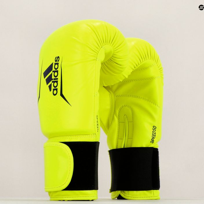 Mănuși de box adidas Speed 50, galben, ADISBG50 7