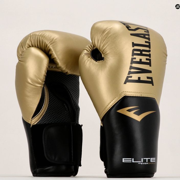 Mănuși de box pentru bărbați EVERLAST Pro Style Elite 12, auriu, EV2500 GOLD-10 oz. 8