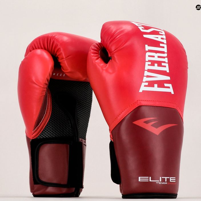 Mănuși de box pentru bărbați EVERLAST Pro Style Elite 8, roșu, EV2500 FL RED-10 oz. 7