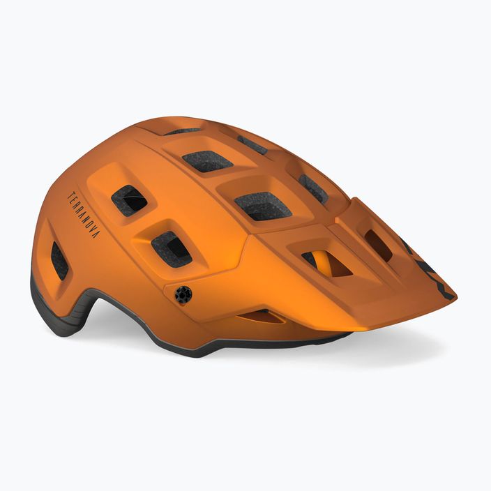 Cască de bicicletă  MET Terranova orange/titanium metalic matt 6