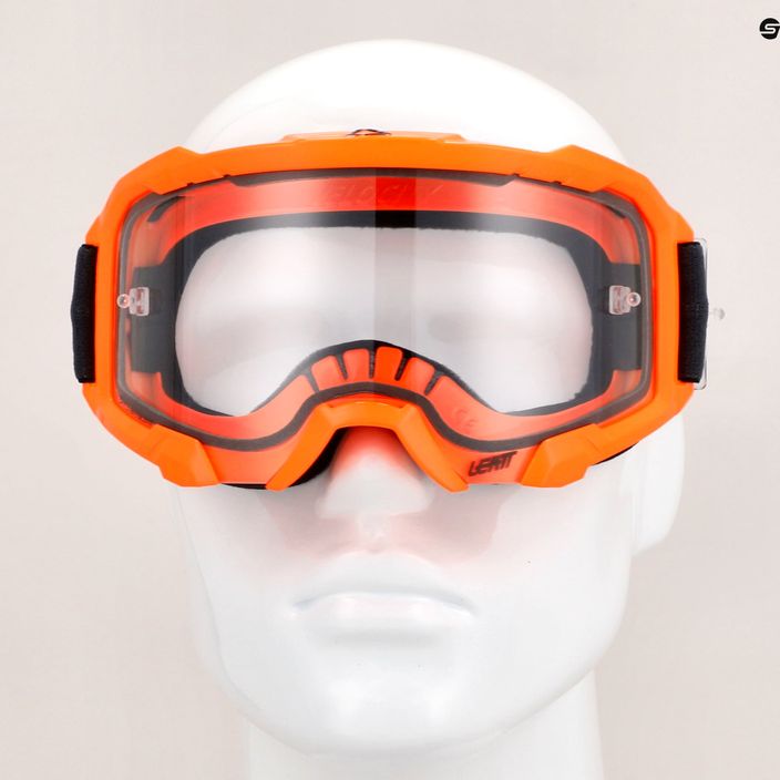 Ochelari de ciclism Leatt Velocity 4.5 neon portocaliu / transparent 8022010500 9