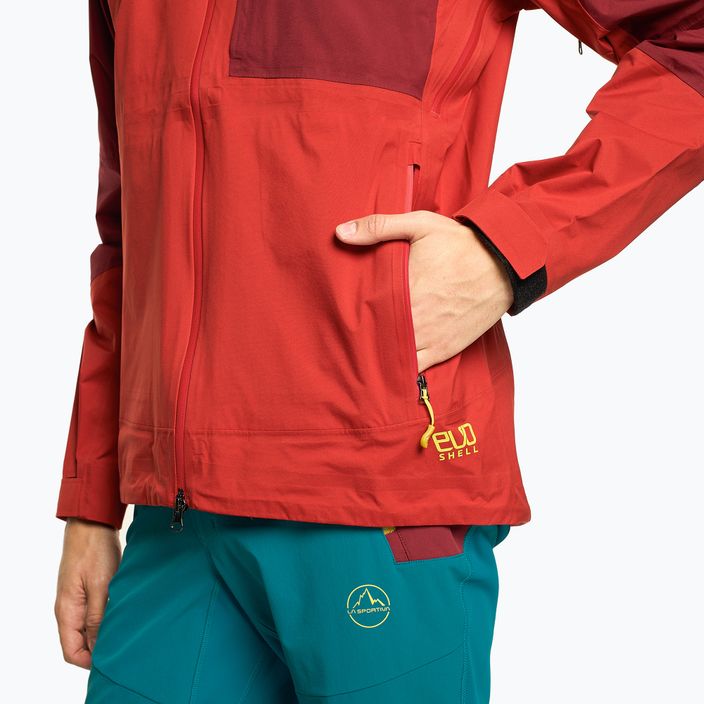 Jachetă de ploaie cu membrană roșie pentru bărbați La Sportiva Northstar Evo Shell Red L57319320 4