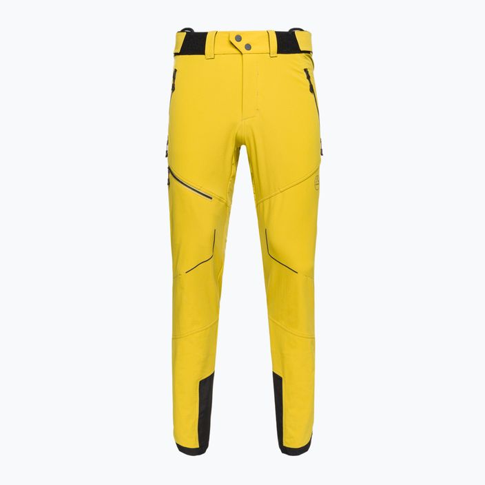 Pantaloni bărbați La Sportiva Excelsior softshell pentru bărbați galben L61723723