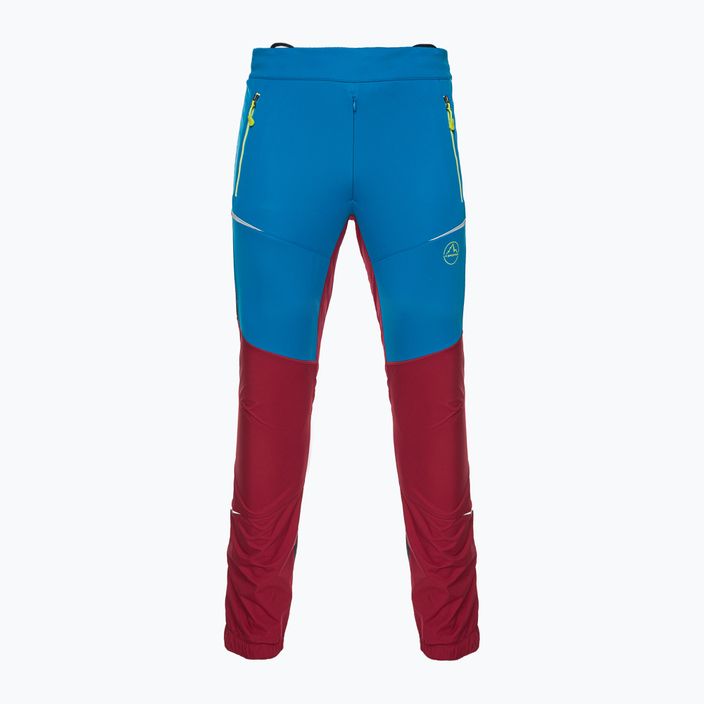 Pantaloni de trekking pentru bărbați La Sportiva Ikarus sangria/electric blue 5