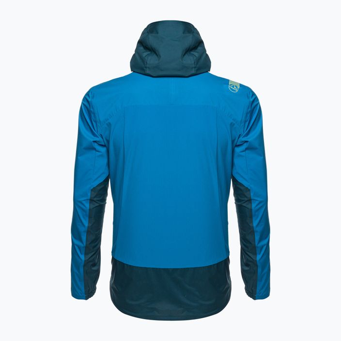 Jachetă de ploaie pentru bărbați La Sportiva Crizzle EVO Shell cu membrană albastru furtună/albastru electric pentru bărbați 7