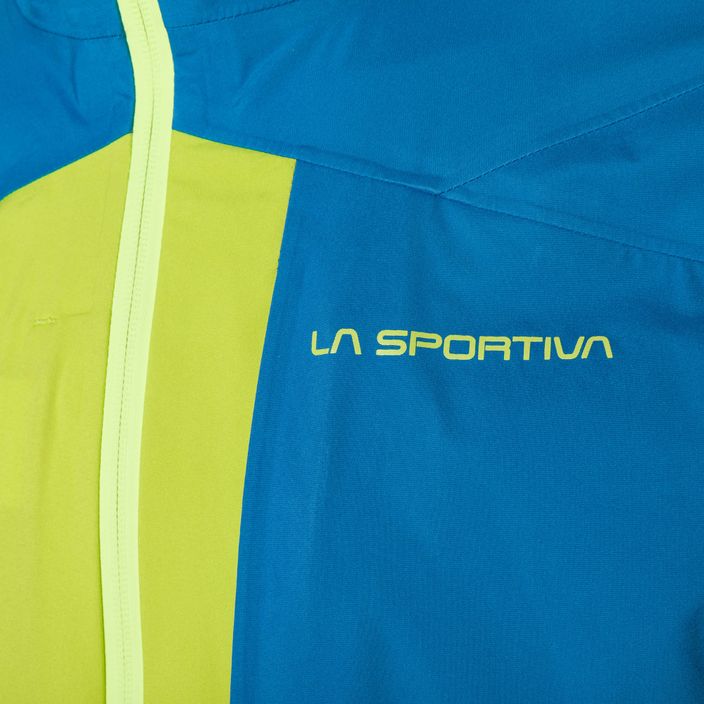 Jachetă de ploaie pentru bărbați La Sportiva Crizzle EVO Shell cu membrană lime punch/electric blue pentru bărbați La Sportiva Crizzle EVO Shell 3