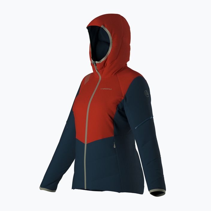 Jacheta de puf pentru femei La Sportiva Mythic Primaloft roșie cireșe/albastru furtună 7