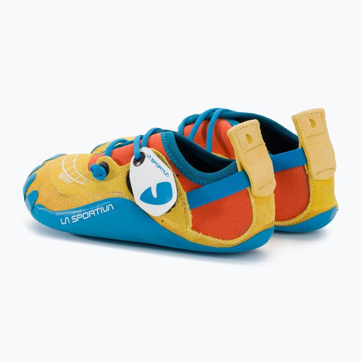 Pantofi de cățărare pentru copii La Sportiva Gripit galben/flame 3