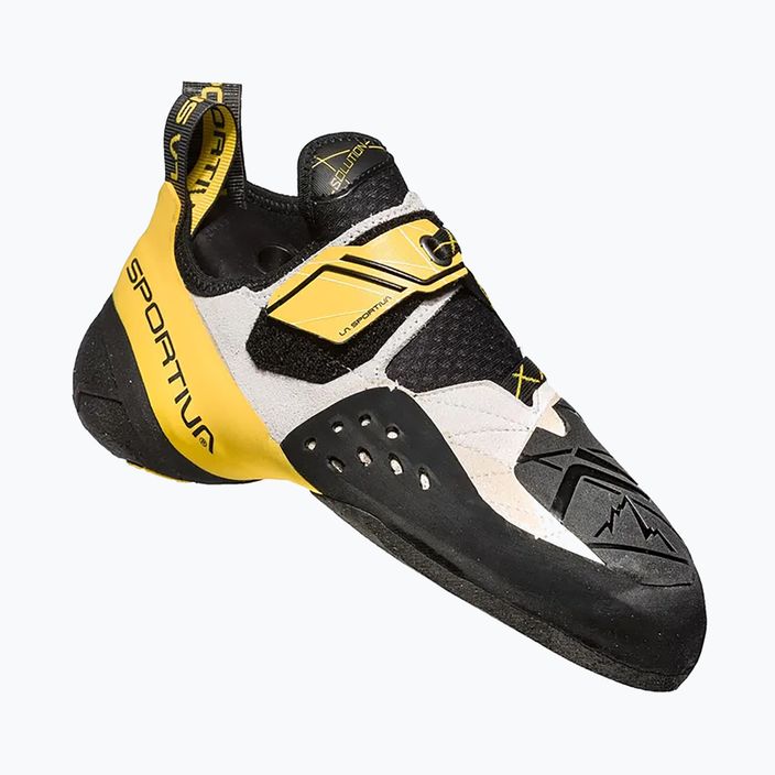 Pantofi de alpinism pentru bărbați La Sportiva Solution alb și galben 20G000100 12