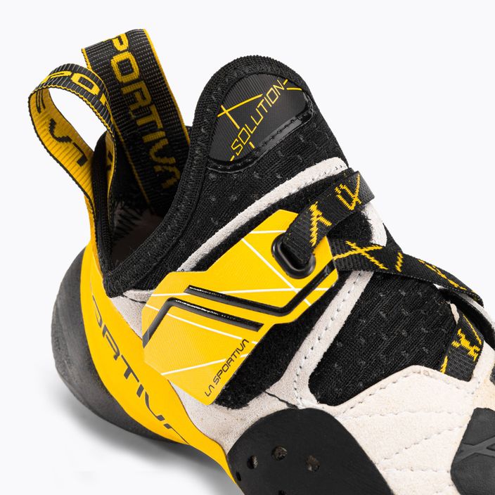 Pantofi de alpinism pentru bărbați La Sportiva Solution alb și galben 20G000100 9